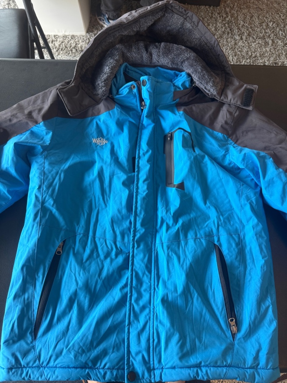 Wantdo Boy’s Blue Hooded Winter Jacket